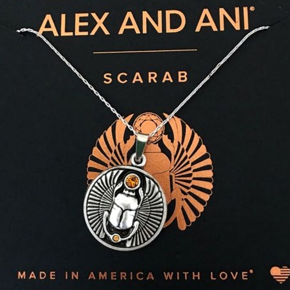 Alex and Ani Adjustable Scarab Necklace